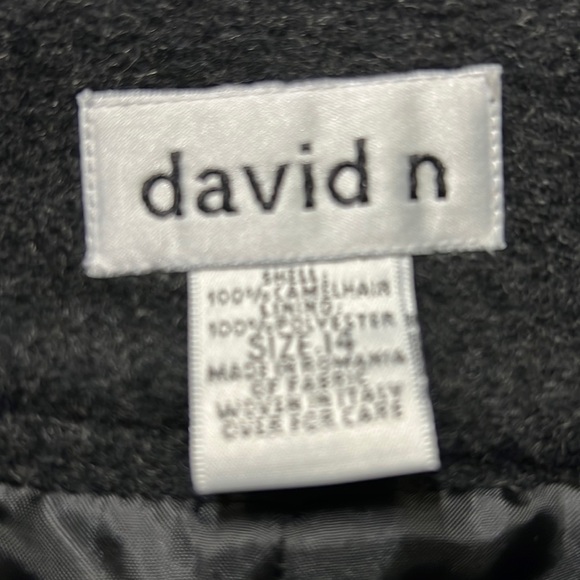 David N Camel Hair Skirt Black - Picture 4 of 5